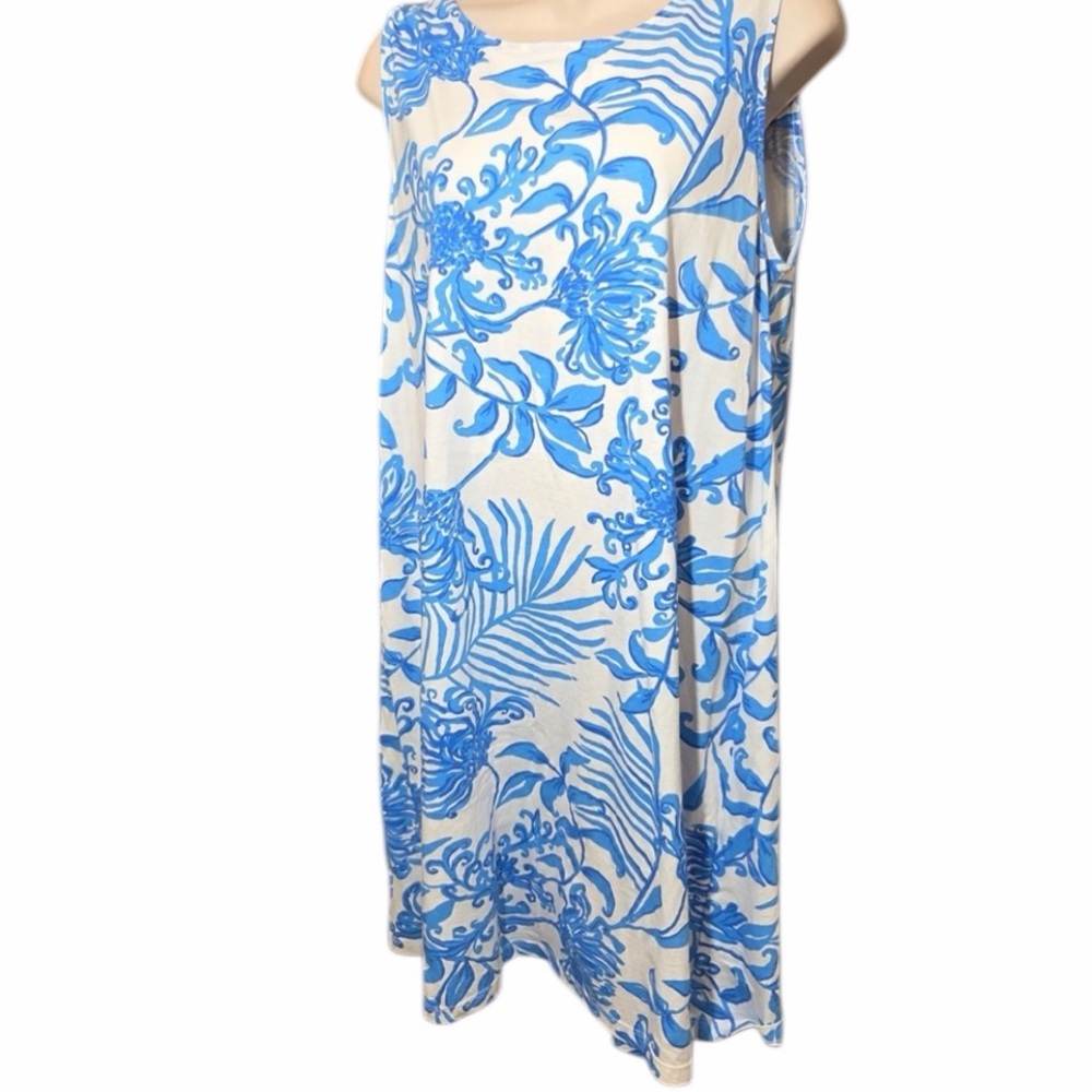 LILLY PULITZER Eliza Dress Resort White Glisten In The Sun Women’s Large 6305 - Picture 3 of 9